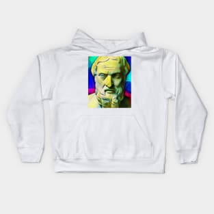 Herodotus Colourful Portrait | Herodotus Artwork 7 Kids Hoodie